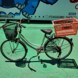 かごつき自転車　鍵つき