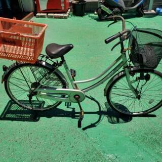 かごつき自転車　鍵つきの画像