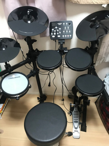 電子ドラム＋ドラムスローン＋防音ドラムマット　PLAYTECH ( プレイテック )  PDS-250