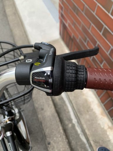 【美品】20インチ折り畳み自転車・シマノ6段変速・LEDオートライト