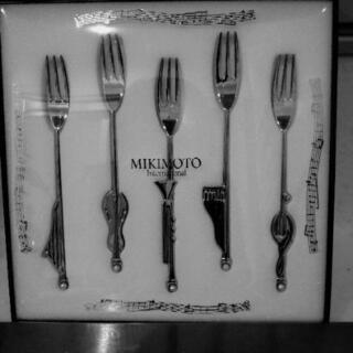 〈終了〉MIKIMOTO ミキモト パール付きフォークセット