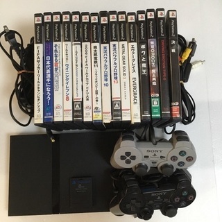 PS2とソフト15本セットの画像
