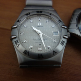 オメガ　ダイヤモンド入り腕時計