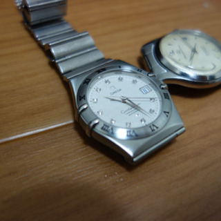 オメガ　ダイヤモンド入り腕時計の画像