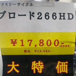 【変速付き】ファミリーサイクル