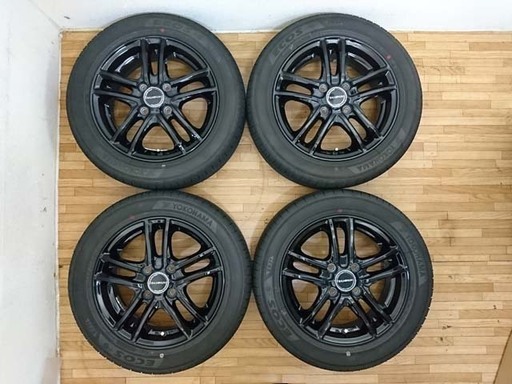 ガリ無し！2020年製 新古？エコス 夏タイヤ155/65R14 社外アルミ付き 4本セット！