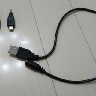 過去のガラケーも充電可能？！円筒形充電器　10端子＋おまけ　typeC変換アダプターの画像