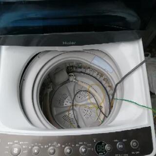 【USED】ハイアール 4.5kg 全自動洗濯機 ブラックHaier JW-C45A-K　2017年製の画像