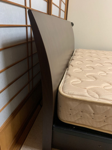 ★【取り引き先決定】クイーンベッド 木製 オシャレ 美品★