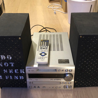 オンキョー コンポとフォステクスp800kスピーカーの画像