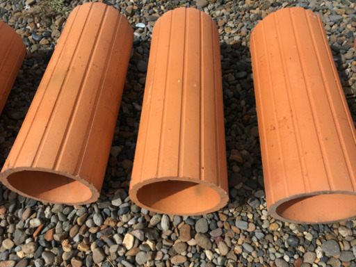 素焼き土管　外径23センチ　長さ60センチ　15本　ドッグランなどにも