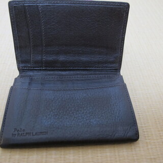 Ralph Lauren　ラルフローレン　カードケース　レザー　茶の画像