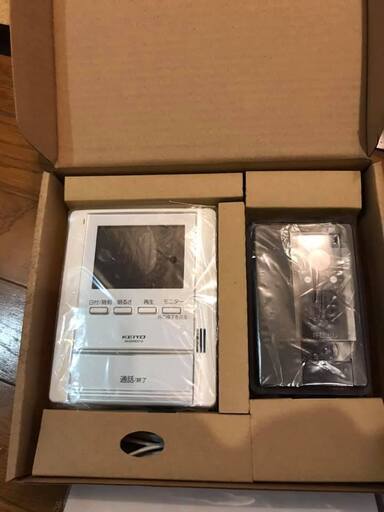 KEIYO カラーテレビドアホン (AN-DHR001AとAN-DHR001Bのセット）新品　未開封