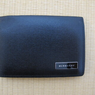 BURBERRY バーバリー　カードケース　黒　レザー