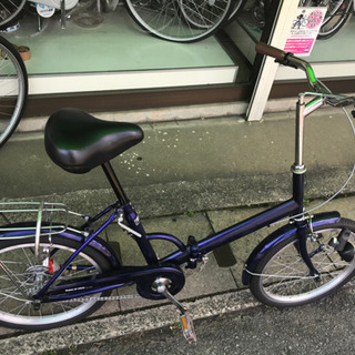 折り畳み自転車(青)