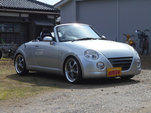 平成14年コペンアクティブトップF5速車高調リア独立アクスルアルミ