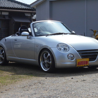 平成14年　コペン　アクティブトップ　F5速　車高調　リア独立アクスル　アルミ　マフラー　改造多数　タイミングチェーン　検3年9月　新潟の画像