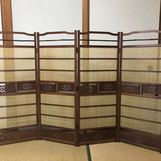 衝立 和風  屏風 簾屏風 