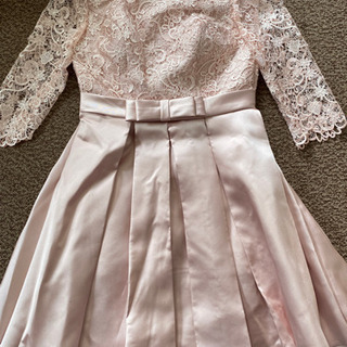 ピンクサテンドレス　結婚式　成人式　二次会　パーティー