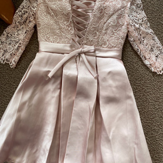 ピンクサテンドレス　結婚式　成人式　二次会　パーティーの画像