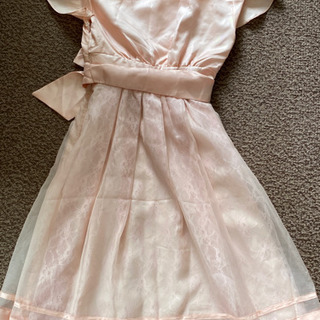 サーモンピンクドレス　ワンピース　結婚式　成人式　二次会　パーティーの画像