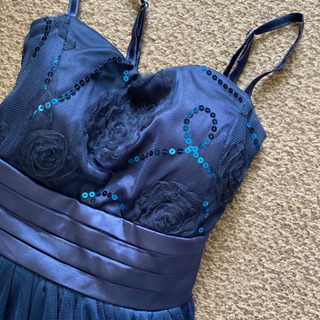 ネイビードレス　結婚式　二次会　成人式　パーティーの画像