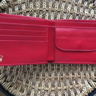 ロレックス　ノベリティ　財布　赤の画像