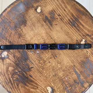 【diesel】ロゴ　レザーブレスレット　BKの画像