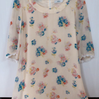 ★ジョイアス★花柄シフォンレースワンピース 
