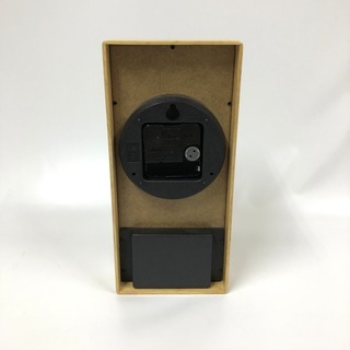 定価4000円相当！新品 掛け時計 スクエア型 縦26cm 横12cm 奥行4.5cm ナチュラル 小鳥 Bの画像