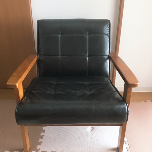 1人がけレザーソファー