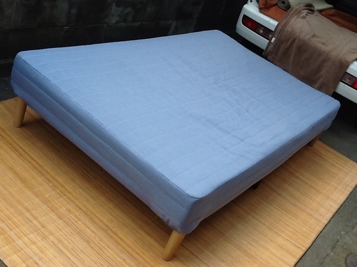 【1台入荷】ベッド ニトリの 脚付きマットレス セミダブルサイズ(ラーム2 KD) ポケットコイル使用