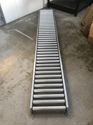 【6/28AM迄　松田引取限定】荷物運搬用ローラーコンベアー長さ3m幅45cm