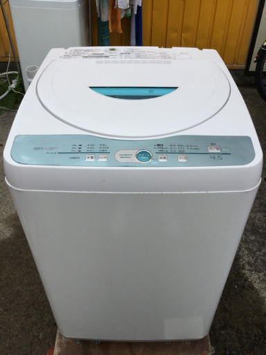 【6ヶ月間の保証付き】SHARP(シャープ)　4.5Kg　全自動洗濯機【トレファク越谷店】
