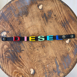【diesel】ロゴレザーブレスレットの画像