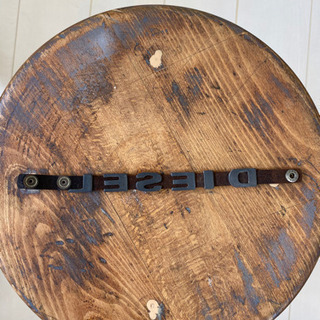 【diesel】ロゴレザーブレスレットの画像