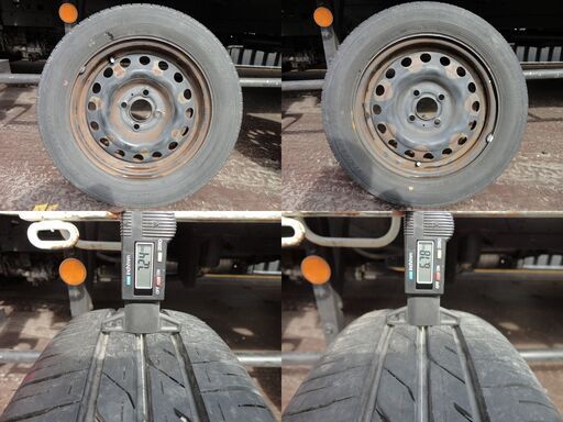 175/65R14 2017年製 4本 スチールホイール
