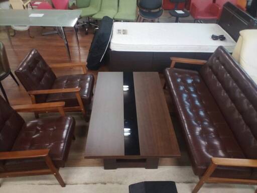 会議・ミーティング用テーブル&ソファセット（4人掛け）