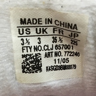 アディダス スニーカー 772246 サイズ22.5cm ピンク×ホワイト の画像