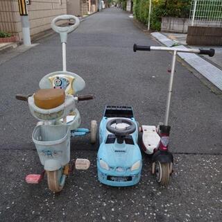 【あげます】三輪車・足蹴り乗用車・スクーター