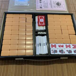 【値下げ】マージャン牌_マットのセット_美品の画像