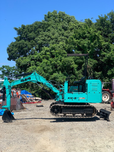 (商談中)クボタバックホー　KH-8 鉄キャタ　再塗装