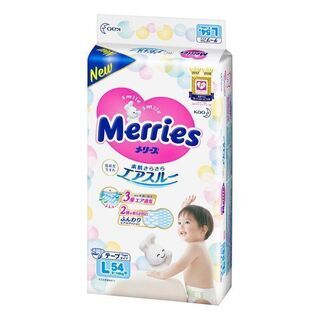 オムツ★新品&未開封★メリーズさらさらエアスルー テープタイプL