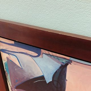 抽象画 中国アート 額装済 縦型パネル現代アートの画像