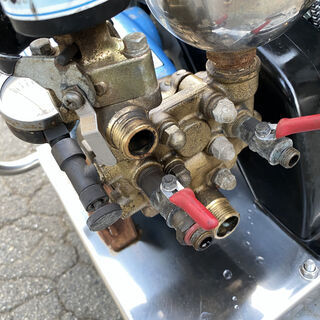 動画付 整備済 4.2馬力 高水量21.4L/分 高圧45Kgf/c㎡ セット動噴 有光