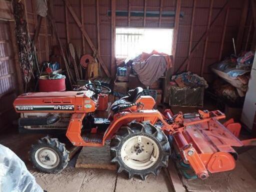 トラクター クボタB1502 ロータリー付