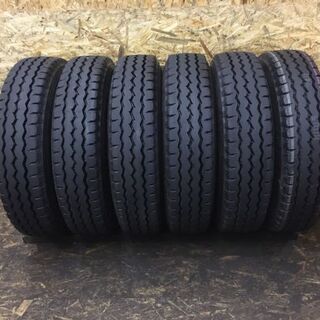 BS V-STEEL RIB LUG G588 225/80R17.5 123/122L 17.5インチ トラックタイヤ 6本 2020年製 新車外し (VTY69) クレジットカード QR決済可能