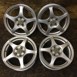 YOKOHAMA YFC GRASS グラス 社外ホイール 15インチ 4本 6J5HPCD100+43 プリウス ウィッシュ等 (VHA200) クレジットカード QR決済可能