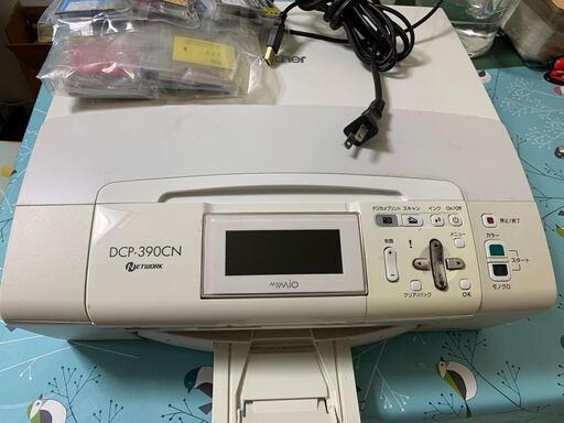 「即配達」中古EPSON　カラープリンター　DCP-390CN　インクが付き
