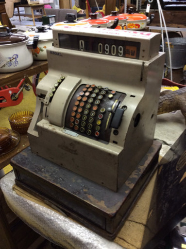 レトロ アンティークのレジスター［オブジェ/飾りとしていかがでしょうか？］